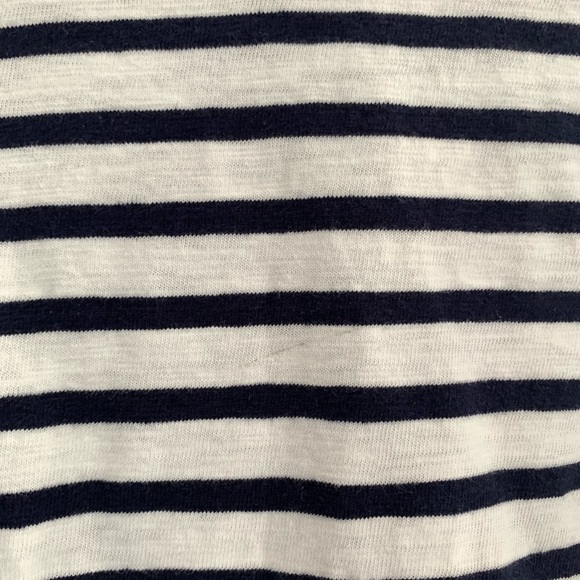 J. Crew Navy & White Striped Tie-Front Top - Picture 15 of 16